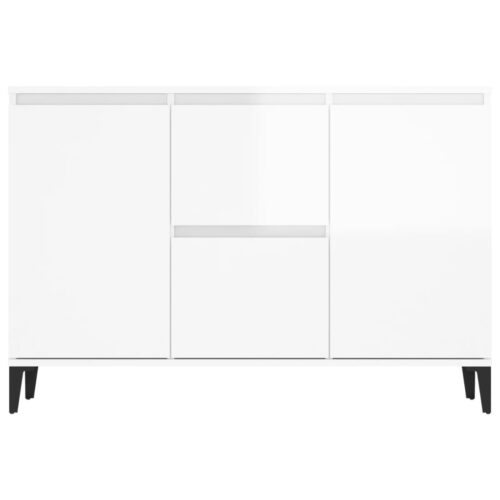 Sideboard High Gloss White 104x35x70cm Engineered Wood - Image 5