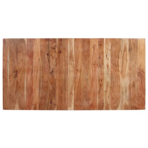 Dining Table 160x80x76cm Solid Acacia Wood - Image 6
