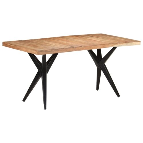 Dining Table 160x80x76cm Solid Acacia Wood - Image 9