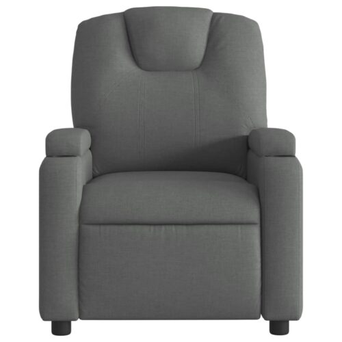 Electric Massage Recliner Chair Dark Grey Fabric - Image 8