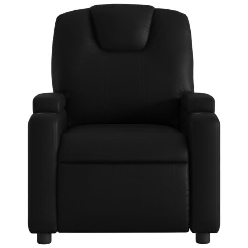 Electric Massage Recliner Chair Black Faux Leather - Image 8