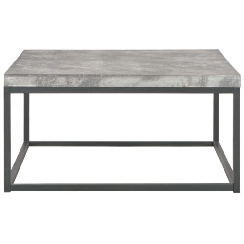 Coffee Table 75x75x38cm Concrete Look - Image 2