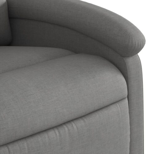 Electric Massage Recliner Chair Dark Grey Fabric - Image 10