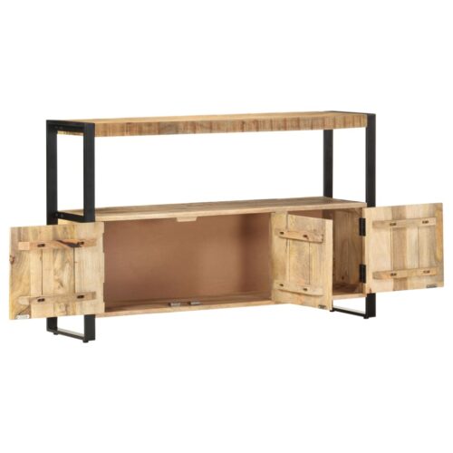 Side Cabinet 120x30x75cm Solid Mango Wood - Image 4