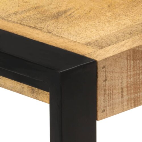 Side Cabinet 120x30x75cm Solid Mango Wood - Image 5