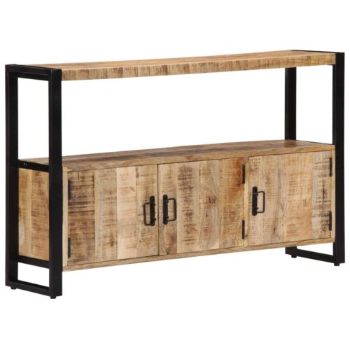 Side Cabinet 120x30x75cm Solid Mango Wood - Image 8