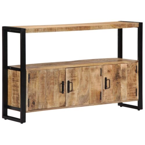 Side Cabinet 120x30x75cm Solid Mango Wood - Image 9