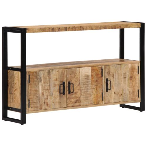 Side Cabinet 120x30x75cm Solid Mango Wood - Image 11