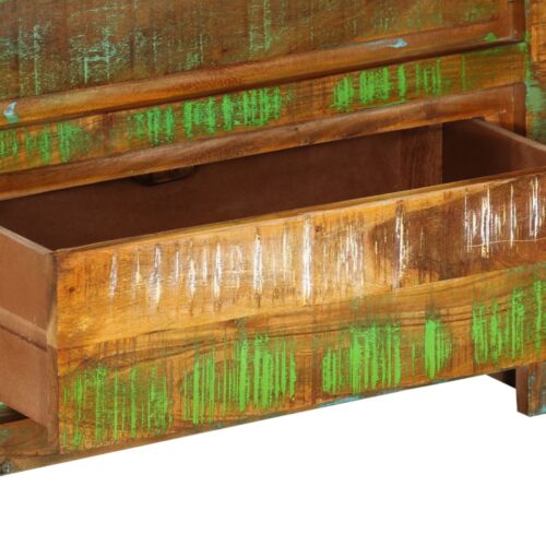 Drawer Cabinet Multicolour 60x33x75cm Solid Wood Reclaimed - Image 6