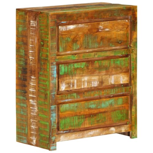 Drawer Cabinet Multicolour 60x33x75cm Solid Wood Reclaimed - Image 8