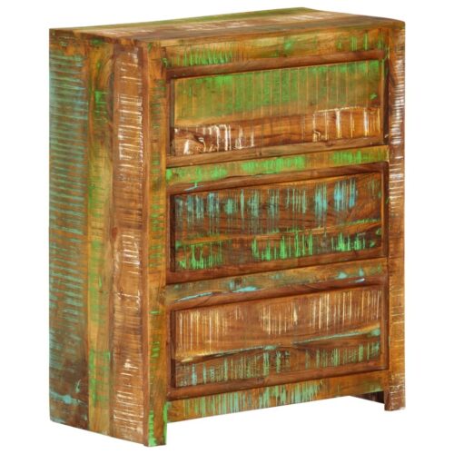 Drawer Cabinet Multicolour 60x33x75cm Solid Wood Reclaimed - Image 10
