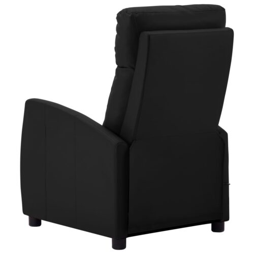 Massage Chair Black Faux Leather - Image 4