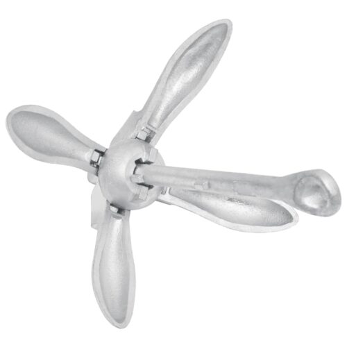 Folding Anchor Silver 2.5 kgmalleable Iron - Image 4