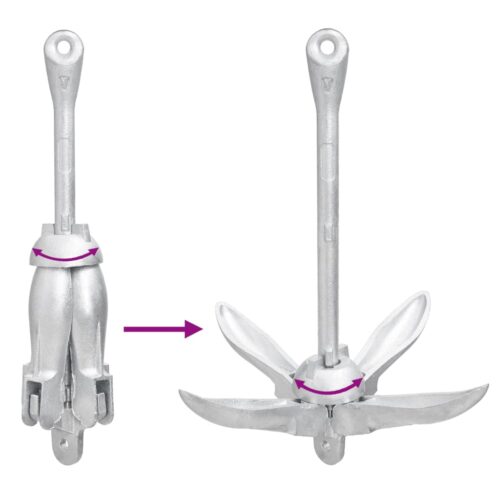 Folding Anchor Silver 2.5 kgmalleable Iron - Image 6