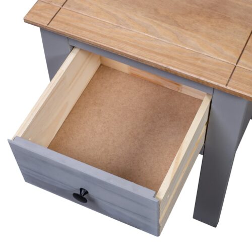 Bedside Cabinet Grey 46x40x57cm Pine Panama Range - Image 7