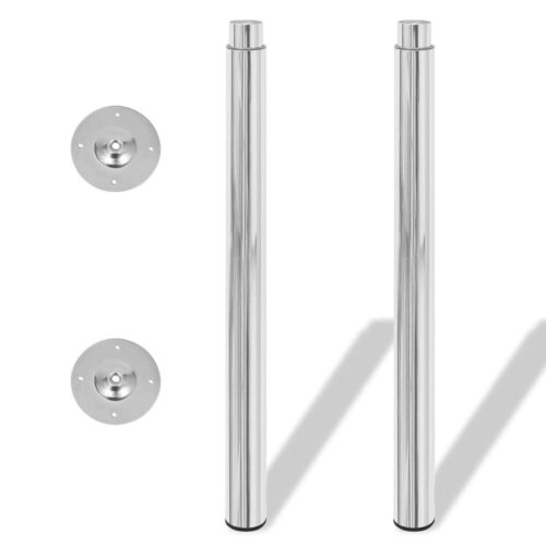 4pcs Telescopic Table Legs Chrome 710mm-1100mm - Image 3