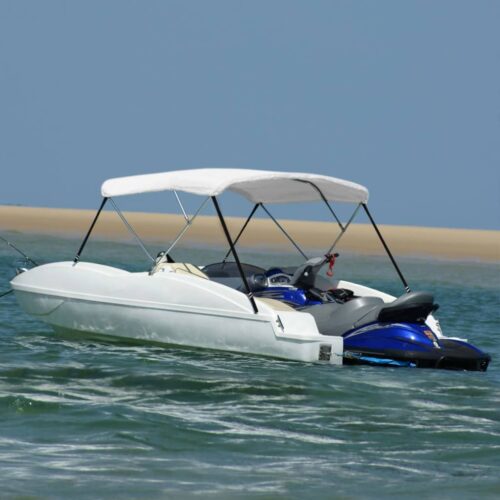 3 Bow Bimini Top White 183x196x137cm - Image 2