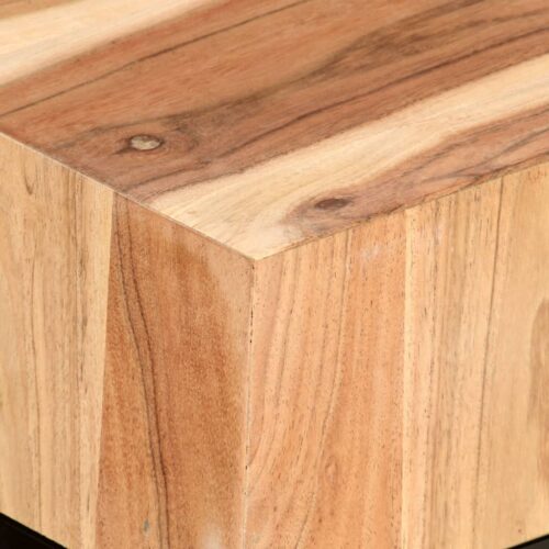 Side Tables 2pcs Solid Acacia Wood - Image 5