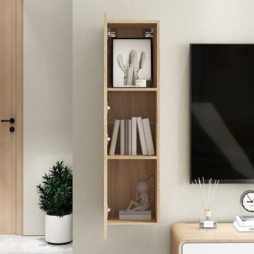 TV Cabinet Sonoma Oak 30.5x30x110cm Engineered Wood - Image 9