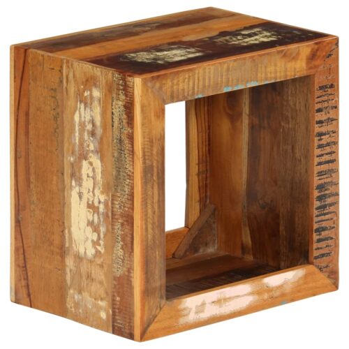 Stool 40x30x40cm Solid Reclaimed Wood - Image 11