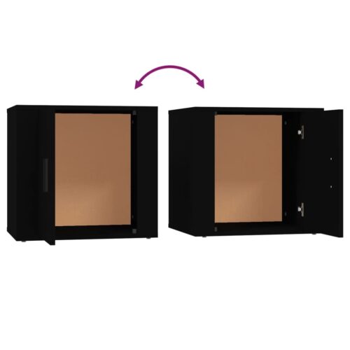 Bedside Cabinets 2pcs Black 50x39x47cm - Image 9