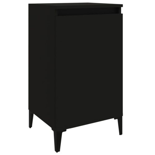 Bedside Cabinets 2pcs Black 40x35x70cm Engineered Wood - Image 7