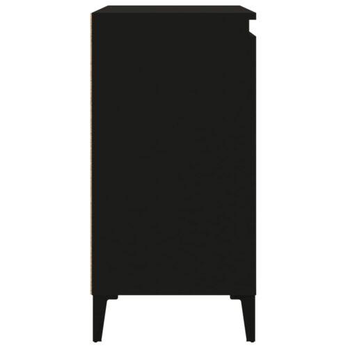 Bedside Cabinets 2pcs Black 40x35x70cm Engineered Wood - Image 10