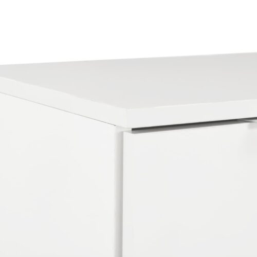 Sideboard High Gloss White 71x35x80cm Engineered Wood - Image 6
