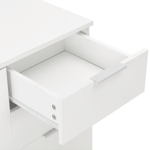 Sideboard High Gloss White 71x35x80cm Engineered Wood - Image 7