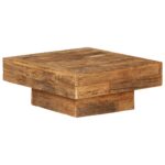 Coffee Table Solid Reclaimed Wood 70x70x30cm
