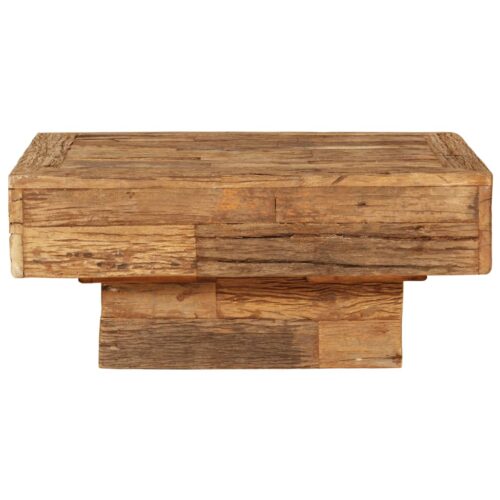 Coffee Table Solid Reclaimed Wood 70x70x30cm - Image 2