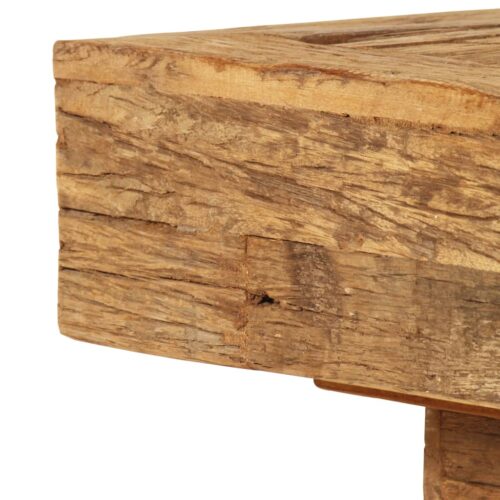 Coffee Table Solid Reclaimed Wood 70x70x30cm - Image 4