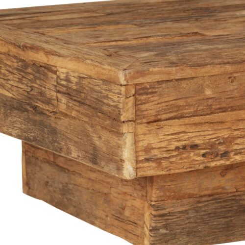 Coffee Table Solid Reclaimed Wood 70x70x30cm - Image 6
