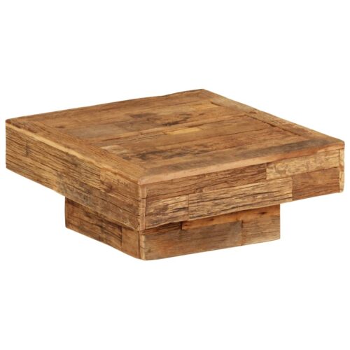 Coffee Table Solid Reclaimed Wood 70x70x30cm - Image 10