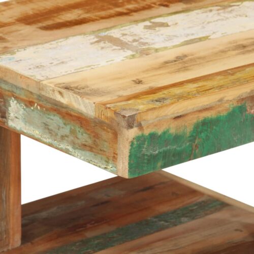 Coffee Table 45x45x40cm Solid Wood Reclaimed - Image 4