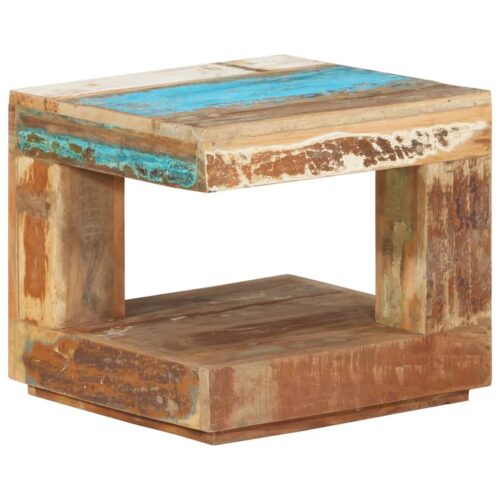 Coffee Table 45x45x40cm Solid Wood Reclaimed - Image 11