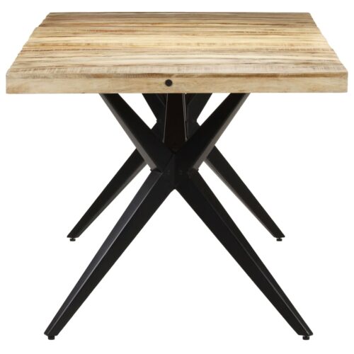 Dining Table 160x80x76cm Rough Mango Wood - Image 2