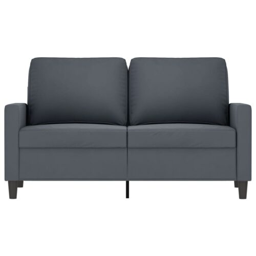 2-Seater Sofa Dark Grey 120cm Velvet - Image 3
