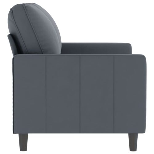 2-Seater Sofa Dark Grey 120cm Velvet - Image 4