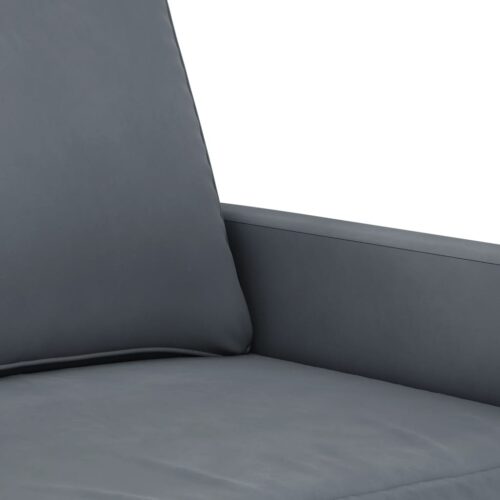 2-Seater Sofa Dark Grey 120cm Velvet - Image 6