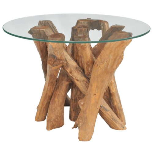 Coffee Table Solid Teak 60cm - Image 2