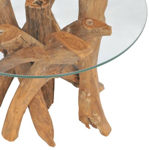 Coffee Table Solid Teak 60cm - Image 5