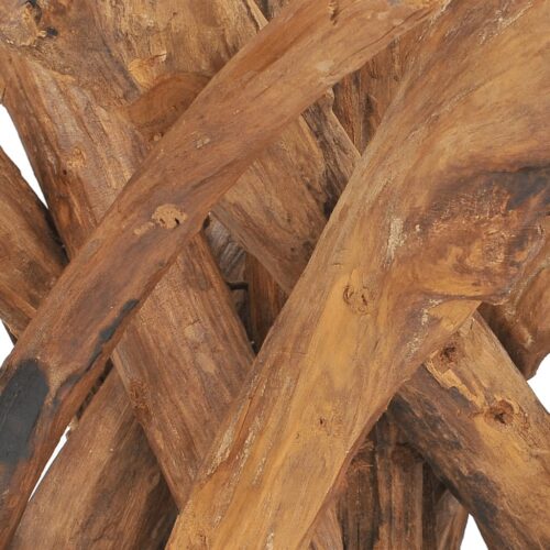 Coffee Table Solid Teak 60cm - Image 6