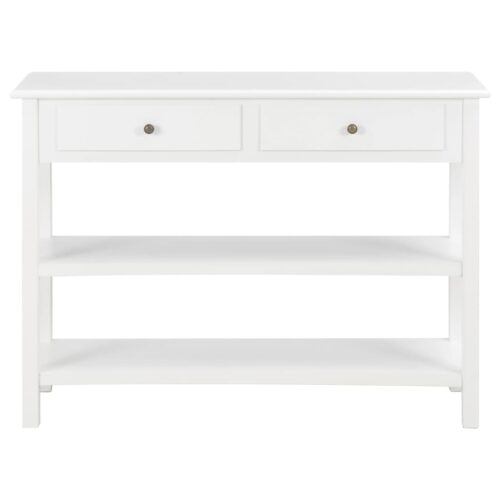 Sideboard White 110x35x80cm MDF - Image 3