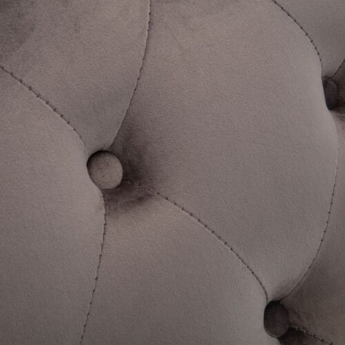 Chaise Lounge Grey Velvet - Image 7