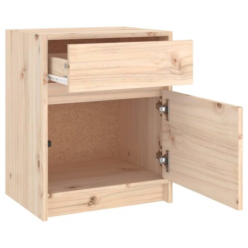 Bedside Cabinet 40x31x50cm Solid Pinewood - Image 6