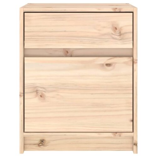 Bedside Cabinet 40x31x50cm Solid Pinewood - Image 7