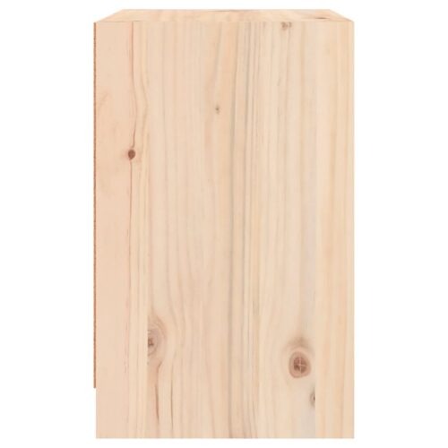 Bedside Cabinet 40x31x50cm Solid Pinewood - Image 8