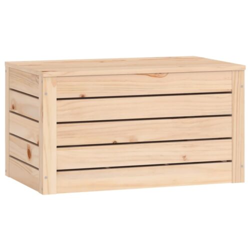 Outdoor Storage Box Garden Patio Deck Shed Chest Bench Seat Pine Wood 59.5x36.5x33cm - Image 5
