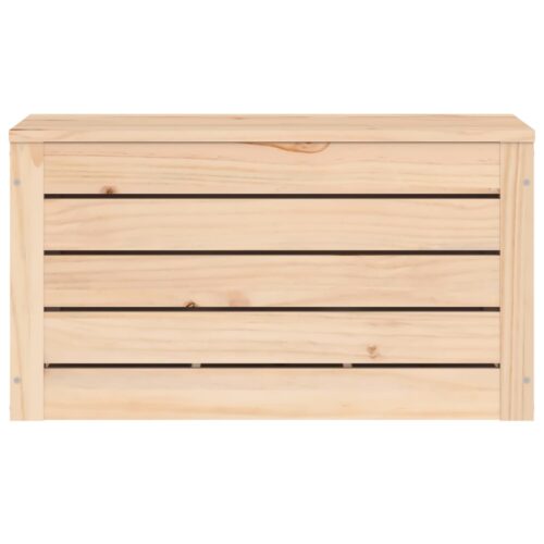 Outdoor Storage Box Garden Patio Deck Shed Chest Bench Seat Pine Wood 59.5x36.5x33cm - Image 6